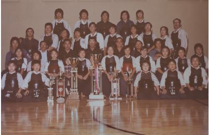 Covina Kendo Dojo Team in 1980s